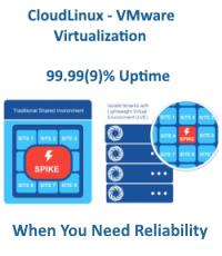 CloudLinux with VMware for 99.99% uptime